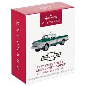 New! 1972 Chevy Cheyenne Pickup Truck Hallmark Keepsake Ornament Mini